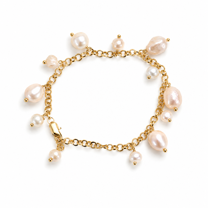 Pulseira pérolas naturais