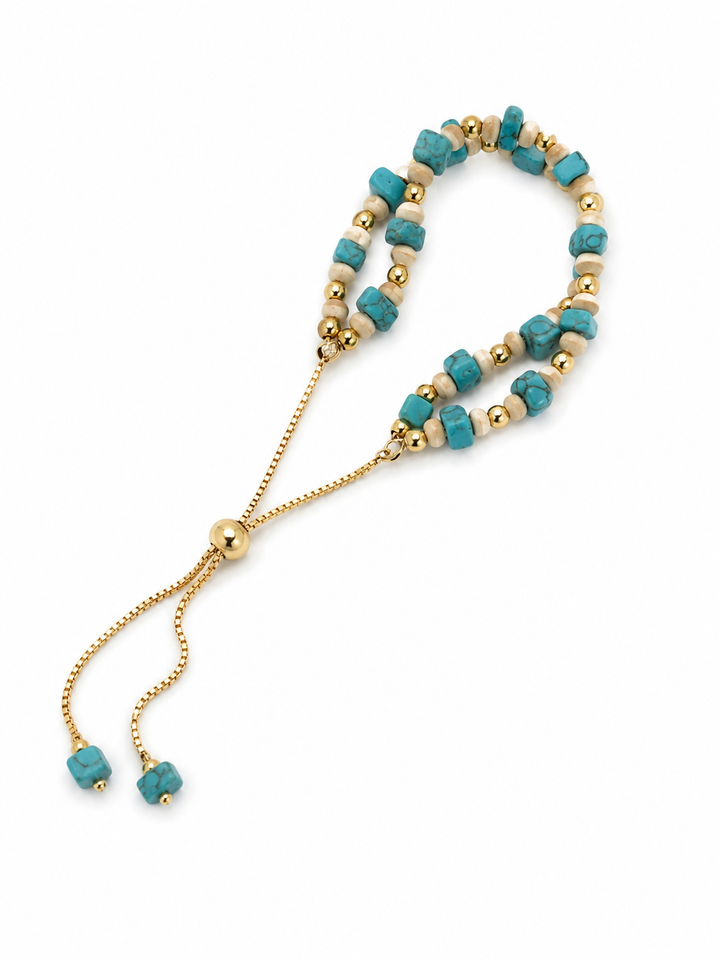 Pulseira Ajustável- Turquesa