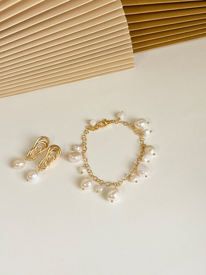 Pulseira pérolas naturais
